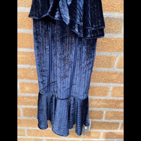 YUMI KIM DYNASTY VELVET DRESS MIDNIGHT TWINKLE XS - Picture 7 of 16